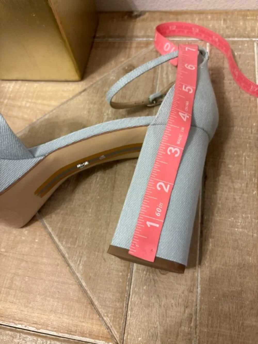 NWOT Sam Edelman Jullian Light Blue Platform Sandals Size 8.5